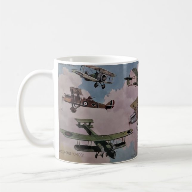 R.A.F WW1 Royal Flying Corp Kaffeetasse (Links)
