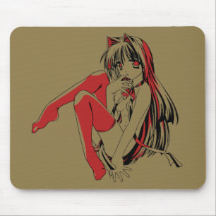 R & B Manga, Neko Catgirl Furry Loli Anime Mousepad