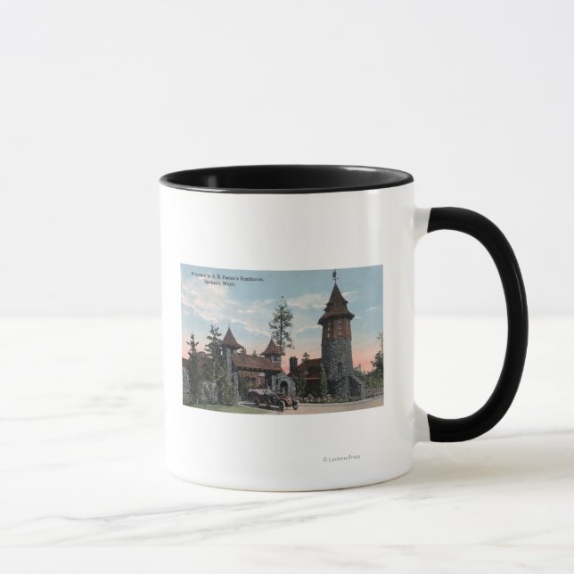 R B Porter Residence Eingang Ansicht Tasse (Rechts)