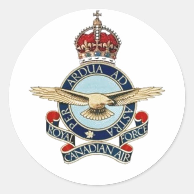 R.C.A.F.-Insignea 40-50 Runder Aufkleber (Vorderseite)