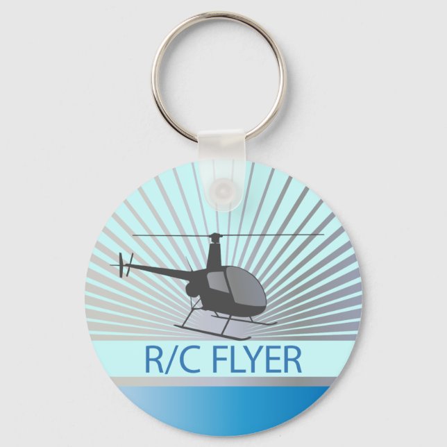 R-C-Flyer-Kopter Schlüsselanhänger (Vorderseite)