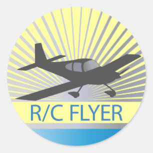 R/C-Flyer Runder Aufkleber