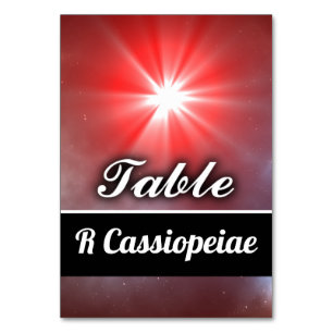 R Cassiopeiae Tischnummer