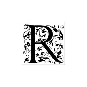 R Erster Dekorationsschreiben Gummistempel