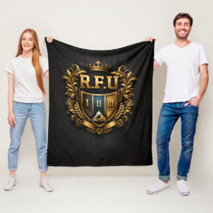 R.F.U Crest Luxus-Flanelldecke Fleecedecke