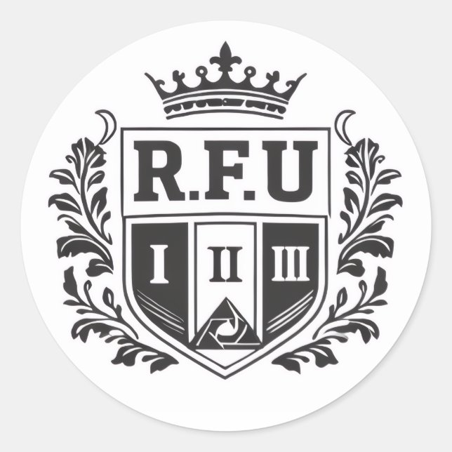 R.F.U Crown Crest Sticker (Vorderseite)