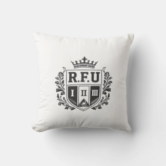 R.F.U Crown Crest Throw Pillow Kissen