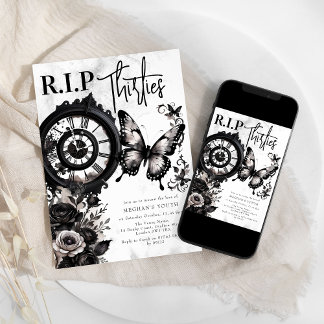 R.I.P 30 | 40. Geburtstag Party Einladung