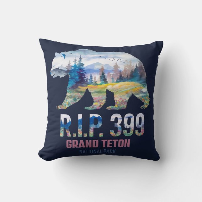 R.I.P. 399 The Queen of the Tetons Bear Kissen (Vorderseite)
