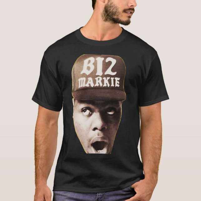 R.I.P. Biz Markie, Biz Markie Fan Art, Rip-Biz-Mar T-Shirt (Vorderseite)