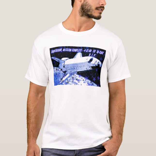R.I.P. Endeavour, Mission Compelet_ T-Shirt (Vorderseite)