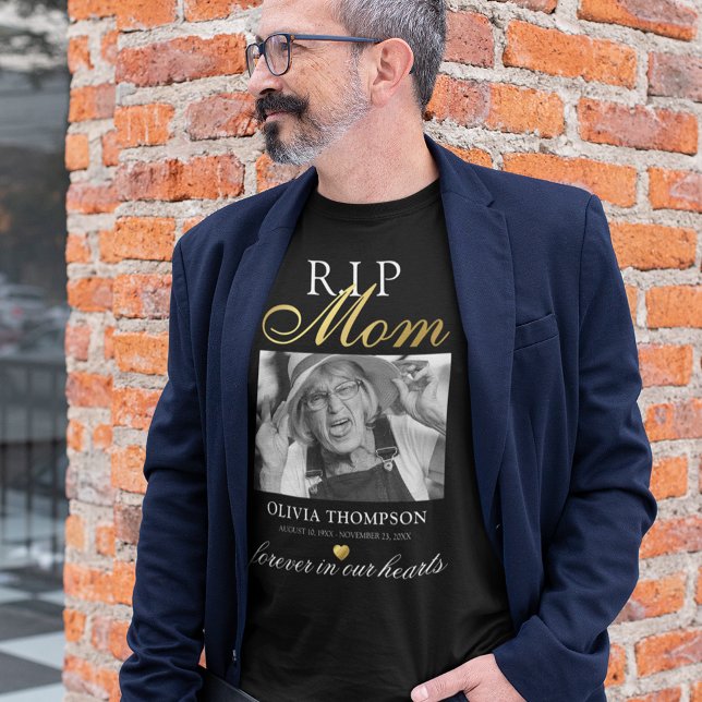 R.I.P Mama Foto Memorial T - Shirt (Von Creator hochgeladen)