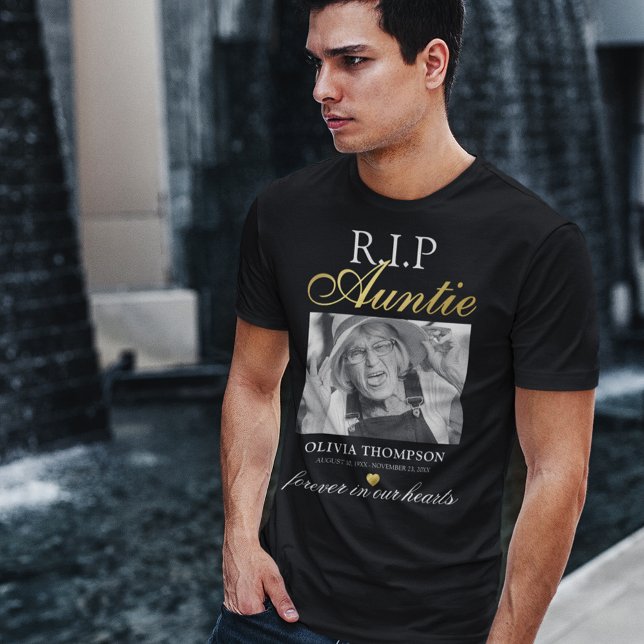 R.I.P Tante Foto Memorial T - Shirt (Von Creator hochgeladen)
