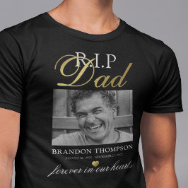 R.I.P Vater Foto Memorial T - Shirt