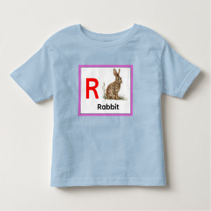 R ist für Rabbit Kleinkind T-shirt
