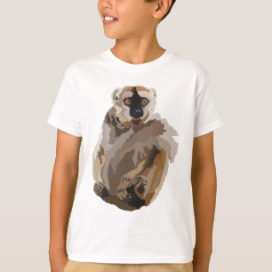 R ist für Red Frontier Brown Lemur T-Shirt