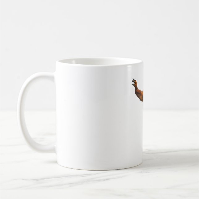 R ist für Red Howler Monkey Kaffeetasse (Links)