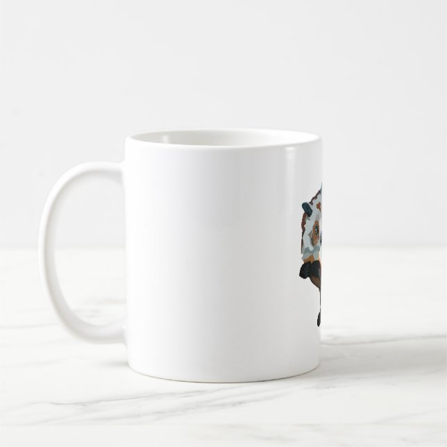 R ist für Rot-Weiß-Fliegeneichhörnchen Kaffeetasse (Links)