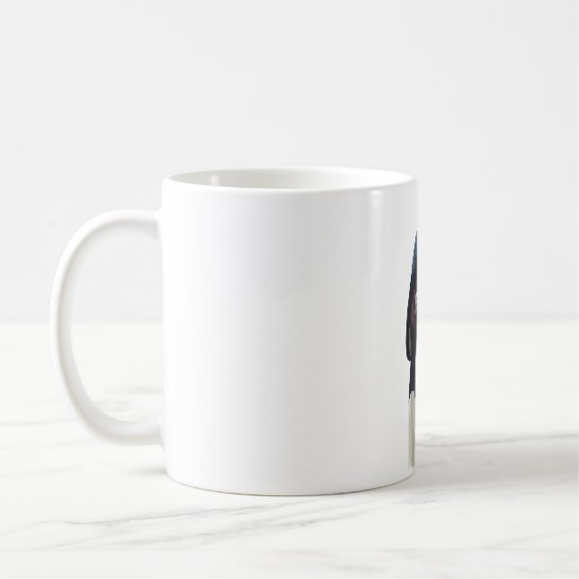 R ist für Rufous Necked Hornbill Kaffeetasse (Links)