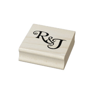 R&J Monogram Hochzeit Gummistempel