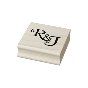R&J Monogrammhochzeit Gummistempel