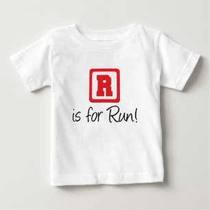 R läuft baby t-shirt