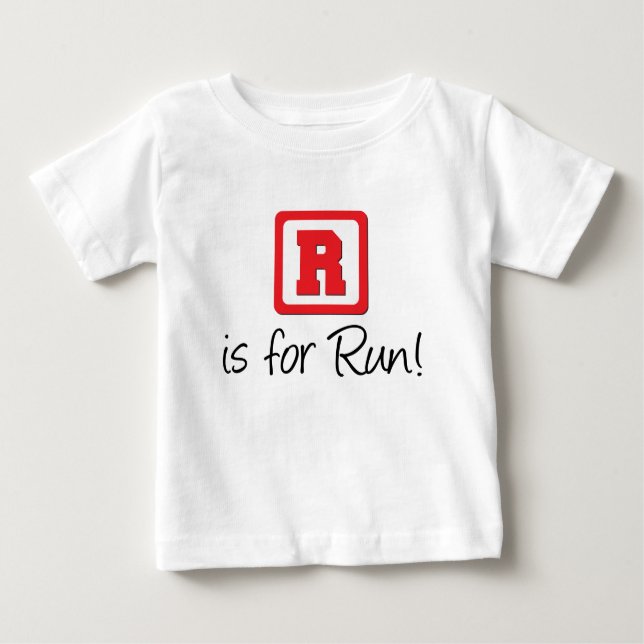 R läuft baby t-shirt (Vorderseite)