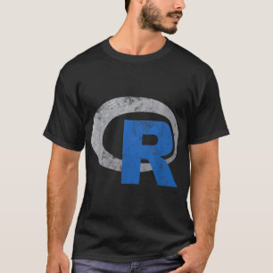 R Logoprogrammierung Vintager Datenstatistiken T-Shirt