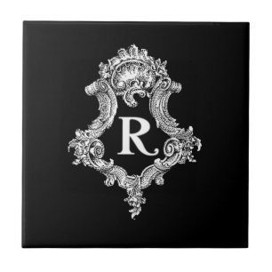 R-Monogramm-Initiale Fliese