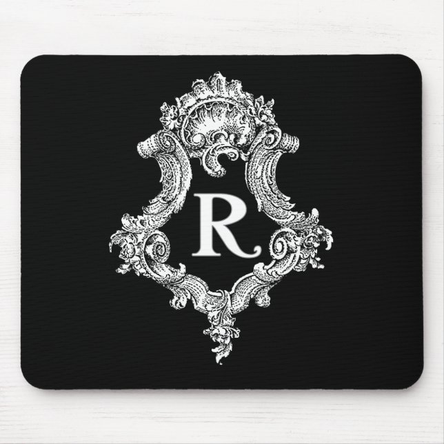 R-Monogramm-Initiale Mousepad (Vorne)