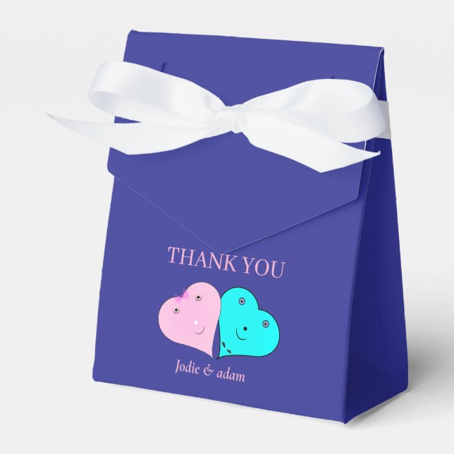 r & mrs herzen Bevorzugung Box Geschenkschachtel (Vorderseite)