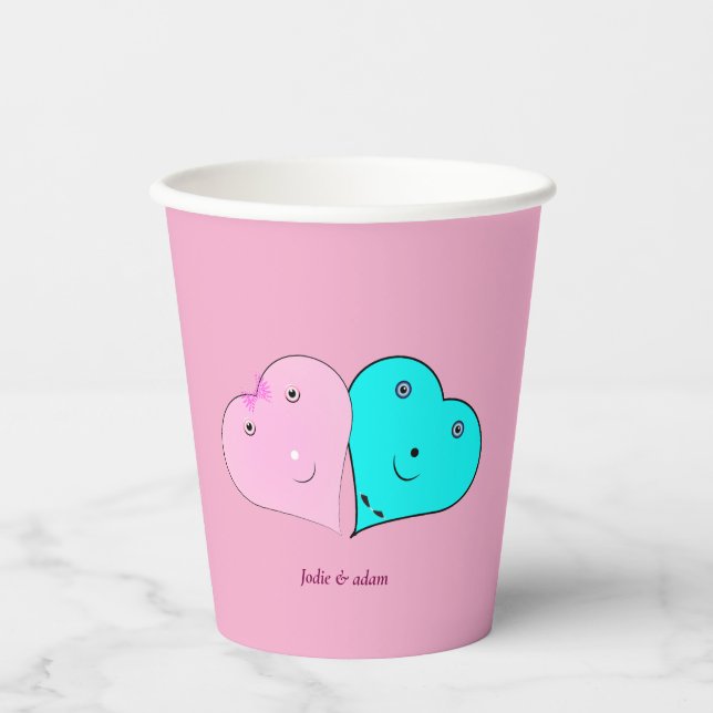 r & mrs herzen Bevorzugung Box Pappbecher (Vorderseite)