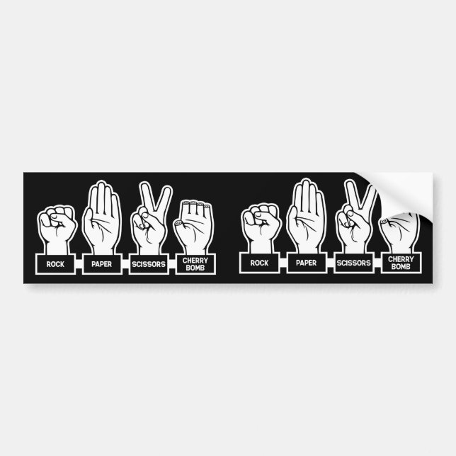 R-P-s-Kirschebombe Autoaufkleber (Vorne)