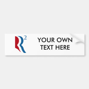 R QUADRAT - ROMNEY RYAN 2012.png Autoaufkleber