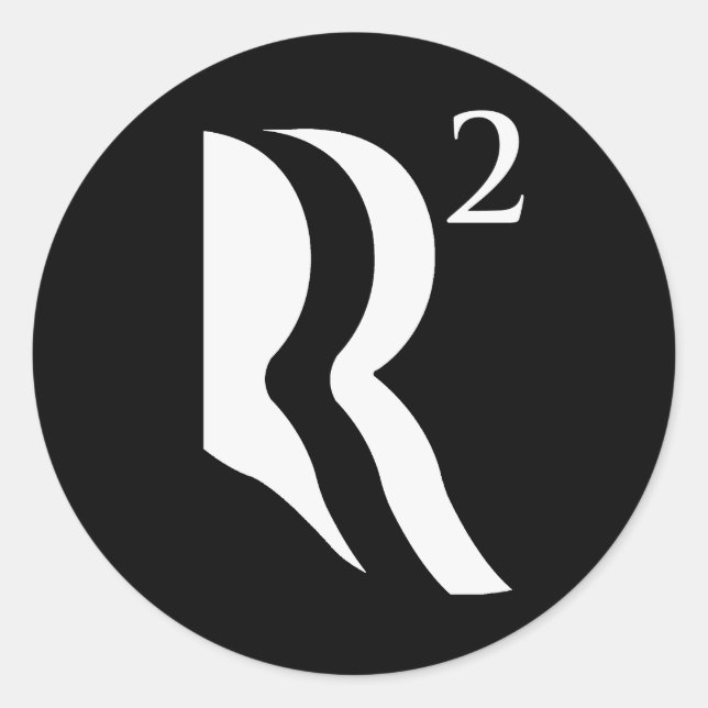 R SQUARED - ROMNEY RYAN 12 -.png Runder Aufkleber (Vorderseite)