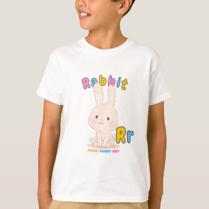 „R steht für Rabbit“ Alphabet T-Shirt – Wachse jed