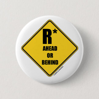 R-Sterne-Warnschild nach vorne oder hinten Button