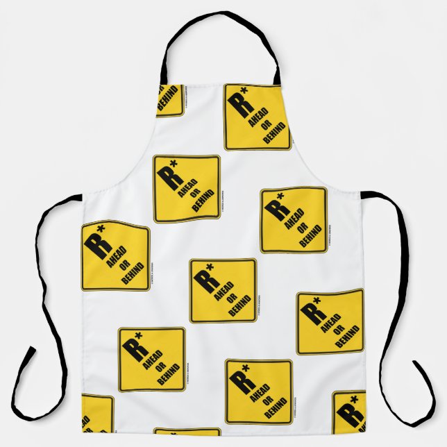 R-Sterne-Warnschild nach vorne oder hinten Schürze (Vorderseite)