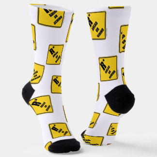 R-Sterne-Warnschild nach vorne oder hinten Socken