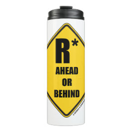 R-Sterne-Warnschild nach vorne oder hinten Thermosbecher