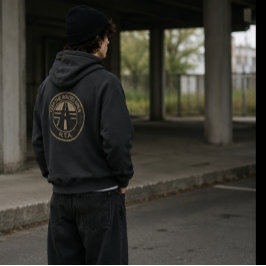 R.T.A. Keep The Routes Open abgenutzter Transitpul Hoodie