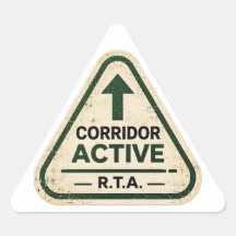 R.T.A.-Korridor Active Triangle Aufkleber