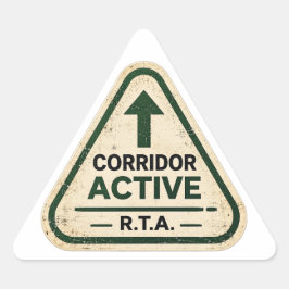 R.T.A.-Korridor Active Triangle Aufkleber
