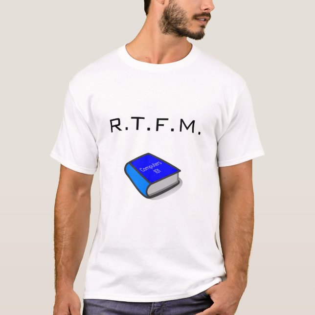 R.T.F.M. T - Shirt mit Buchbild (Vorderseite)