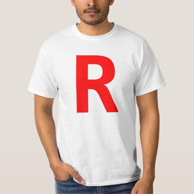 R T-Shirt (Vorderseite)