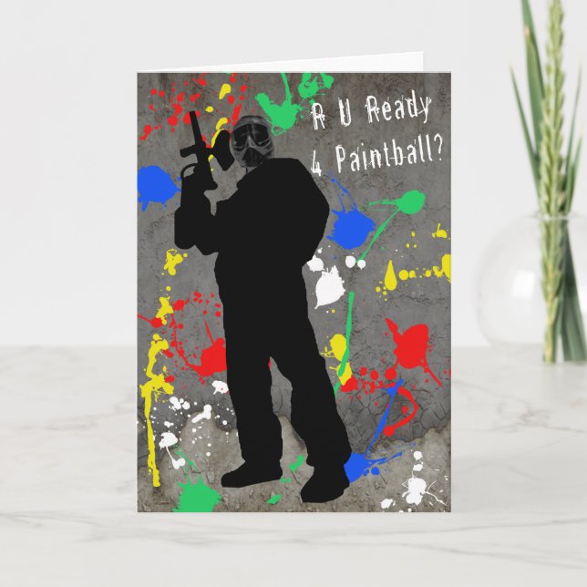 R U bereiten Paintball 4 vor? Karte (Vorderseite)