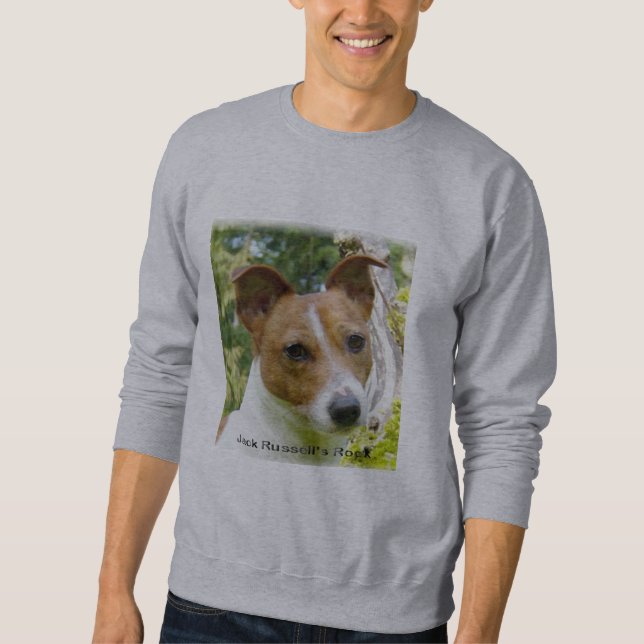 R u. r-Jack Russells Felsen Sweatshirt (Vorderseite)