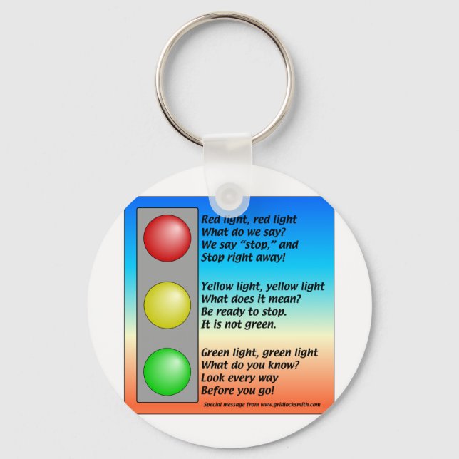 R-Y-G-Lichter Schlüsselanhänger (Vorderseite)