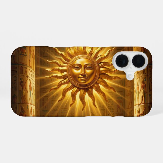 Ra – Ägyptischer Sonnengott´1 iPhone 16 Hülle (Rückseite (Horizontal))