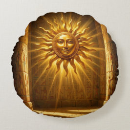 Ra – Ägyptischer Sonnengott´1 Rundes Kissen